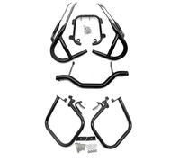 Protector Delantero Trasero Tanque Combustible Barra Autopista Motocicleta Para R1200 2004-2013(Black-1 Set)