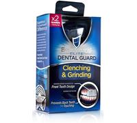 Protector dental SMARTGUARD Elite (2 protectores y 1 funda de viaje) para dientes frontales, protector nocturno antimolienda de dientes para apretar, diseñado por dentistas, protector bucal para