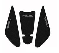 Protector Depósito Adhesivo para Motocicleta, Protector Lateral del Tanque De Combustible para Rebel 500, Rebel 300, Rebel CMX 500, 300, CM500, CM300. Antideslizante(Titanio)
