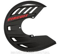 Protector disco circuit carbon-rojo para moto repuestos accesorios piezas