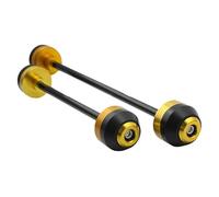 Protector eje moto Compatible Con Suzuki Para Hayabusa 2008-2020 Deslizadores De Horquilla Rueda Eje Delantero Trasero Protectores Contra Caídas Para Motocicletas(Yellow,1 Pair)