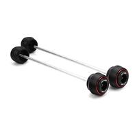 Protector Eje Rueda Horquilla Delantera Trasera para Yamaha MT03 MT-03 MT 03 2015-2025 Chasis Deslizadores Anticaída Moto Cubierta Deslizante Eje Horquilla Delantera(Rojo,Delantero Trasero)