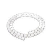 Protector en Espiral, 1 Pieza de Cubierta Protectora Cable, protección Tubo, bobinado, Organizador línea tubería(White,10mm 5 Meters)