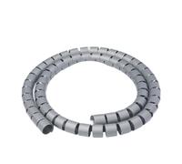 Protector en Espiral, 1 Pieza de Cubierta Protectora Cable, protección Tubo, bobinado, Organizador línea tubería(Grey,10mm 1 Meter)
