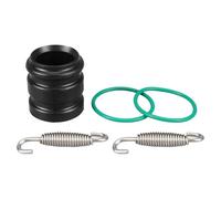 Protector Escape Moto Ajuste para EXC 300 250 XCW MXC XC 6D para Beta RR 2013-2023 Kit de acoplador escape Silenciador Sello goma del tubo Motocicleta Escudo térmico