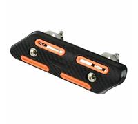 Protector Escape Moto Ajuste para Honda para Yamaha para Suzuki para HUSABERG Protector de escape Cubierta protección térmica del tubo silenciador Motocicleta Escudo térmico(Orange)