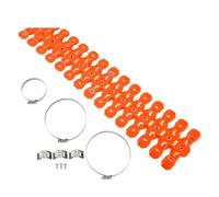 Protector Escape Moto Ajuste para Husqvarna TC TX TE TEI 125 250 300 2014-2023 60CM Protector de escape silenciador tubo cubierta protectora térmica Motocicleta Escudo térmico(Orange)