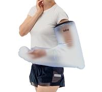 Protector escayola brazo adulto. Funda escayola brazo:100% impermeable. Protector brazo ducha: protector picc, mano, codo. Cubre tatuajes y heridas. Cubre escayola: resistente más de 300 usos.