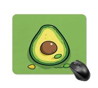 Protector Escritorio Aguacate En Plato Verde Impermeable Alfombrilla Escritorio Duradera Gaming Tapete para Trabajo Juegos Pc 25X30Cm