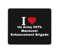 Protector Escritorio Amo A La 55.ª Brigada De Mejora De Maniobras del Ejército De Los Estados Unidos Duradera Accesorios Ordenador Portátil Mouse Pad para Oficina Hogar Pc 25X30Cm