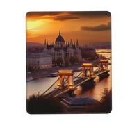Protector Escritorio Atardecer En Budapest Impermeable Accesorios Ordenador Duradera Gaming Tapete para Escritorio Oficina Pc 25X30Cm