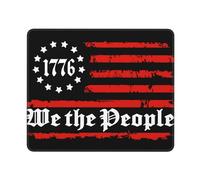 Protector Escritorio Bandera De Nosotros El Pueblo 1776 Impermeable Gaming Tapete Lavable Accesorios Ordenador para Oficina Pc Hogar 25X30Cm
