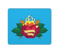 Protector Escritorio Corazón Ardiente Lavable Accesorios Ordenador Suave Gaming Tapete para Ordenadores Oficina Pc 25X30Cm