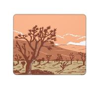 Protector Escritorio Desierto De Joshua Tree Dentro del Parque Nacional Joshua Tree Lavable Accesorios Ordenador Duradera Gaming Tapete para Computadora Oficina Pc 25X30Cm