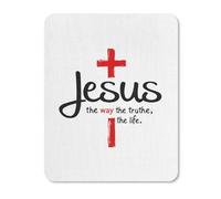 Protector Escritorio Jesús Cruz El Camino La Verdad La Vida Suave Accesorios Ordenador Portátil Alfombrilla Escritorio para Pc Ordenadores Escritorio 25X30Cm