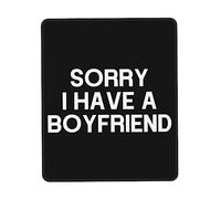 Protector Escritorio Lo Siento, Tengo Novio Portátil Alfombrilla Escritorio Duradera Gaming Tapete para Pc Ordenadores Escritorio Ordenador 25X30Cm