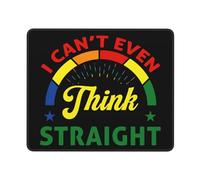 Protector Escritorio Ni Siquiera Puedo Pensar con Claridad Lavable Alfombrilla Escritorio Portátil Accesorios Ordenador para Hogar Oficina Trabajo 25X30Cm