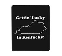 Protector Escritorio Tener Suerte En Kentucky Impermeable Mouse Pad Duradera Gaming Tapete para Computadora Oficina Escritorio Ordenador 25X30Cm