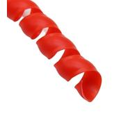 protector espiral 10mm 12mm 14mm Flexible Spiral Wrap Winding Line Sleeve Cover Tube Protector Cable Wire Organizer Pipe Protection envuelve cables(Red,ID 10mm 10 Meters)