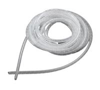 protector espiral 15 Meters Spiral Cable Wrap ID 5mm OD 6mm Tidy Transparent Tube Wire Management Organizing Wire Spiral Cable Sleeves envuelve cables(White)