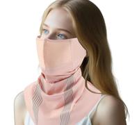 Protector facial antipolvo, gargantilla multifunción bufanda cara, accesorios transpirables moda para ciclismo, deportes al aire libre, moto escalada y desplazamientos, Polvo de ciruela helada, Se