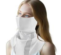 Protector facial antipolvo, gargantilla multifunción bufanda cara, accesorios transpirables moda para ciclismo, deportes al aire libre, moto escalada y desplazamientos, Blanco de Nieve, Se référer au