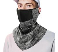 Protector facial antipolvo, gargantilla multifunción bufanda cara, accesorios transpirables para ciclismo, deportes al aire libre, moto escalada y desplazamientos, Ceniza de roca, Se référer au