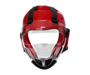 Protector facial de boxeo, protector facial para deportes, casco de karate transparente para compañeros de combate, equipo de protección facial de entrenamiento de karate