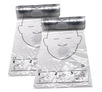 Protector facial de reanimación de 2 rollos, protector facial desechable de primeros auxilios para RCP, máscara de RCP de emergencia, máscara de, para