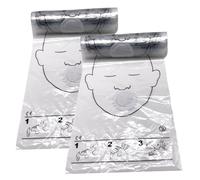 Protector facial de reanimación Primeros auxilios, Protector facial de reanimación de 2 rollos Máscara de RCP desechable Emergencia de primeros auxilios