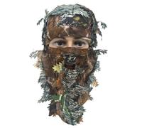 Protector facial frondoso | Airsoft Ocultar casco - Sombrero de camuflaje de cobertura completa, para acampar Senderismo Observación de aves Actuaciones en el escenario Fiestas de disfraces Actores de