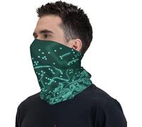 Protector Facial Multiusos con Placa De Circuito Calentador De Cuello 26X30Cm Impreso Cuello Bufanda Viento Polvo Prueba Pasamontañas para Yoga Mujer Ciclismo