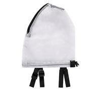 Protector facial para perro, malla de 30 x 21 x 20 cm, capucha de seguridad transpirable con cremallera, red portátil para perros pequeños, protección de mascotas para perros salchichas y chihuahuas