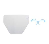 Protector Facial Reutilizable con Visera Antivaho, Se Adapta a la Mayoría de Tamaños de Cabeza, Visera de 10 Piezas Incluida, para el Hogar o la Tienda (BLUE)