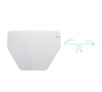 Protector Facial Reutilizable con Visera Antivaho, Se Adapta a la Mayoría de Tamaños de Cabeza, Visera de 10 Piezas Incluida, para el Hogar o la Tienda (GREEN)
