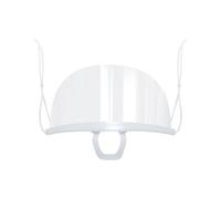 Protector facial transparente antivaho para saliva, chef, protector bucal, protector de boca, protector para alimentos, protector facial de plástico para hotel, cocina, restaurante (1 unidad)