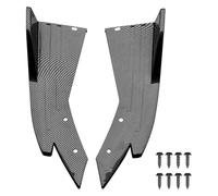 Protector Faldón Lateral para Coche Parachoques Tira Alerón Fibra Carbono Antiarañazos ABS Trasero Faldones Laterales(2pcs Carbon Fiber)