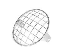 Protector Faro Cubierta Universal 6.5 "Motocicleta Resistente Lámpara Frontal MeshHeadlight Rejilla Protectora Cubierta Protector Accesorios Cromados Rejilla Protectora Faros(1)