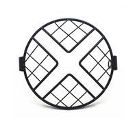 Protector Faro Moto Universal Motocicleta Cubierta Rejilla Soporte Luz Aleación Aluminio Protector De Faro Rejilla Faro Delantero(4)