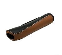 Protector Freno Manual Coche para fácil Protector Freno Manual(Brown leather+black)