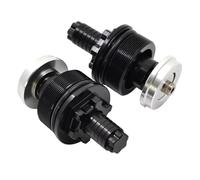 Protector Horquilla Delantera Compatible con Suzuki SV650 S GSF 400 600 650 Bandit GSX Tapa Tornillo Amortiguador Delantero ajustadores precarga(BK)