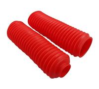 Protector Horquilla Delantera Protector Horquilla Delantera para Motocicleta, Color Rojo, con Fuelles Goma Antipolvo. Accesorios universales