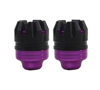 Protector Horquilla Delantera Trasera Motocicleta Deslizador Cuadro Anticaídas Protección Contra Choques Motocross(Púrpura)