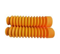 Protector Horquilla Moto 2 Protectores de Goma universales para Horquilla Delantera Motocicleta, Polainas Antipolvo, amortiguadores Maletero(Yellow)