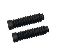 Protector Horquilla Moto 2 Protectores de Goma universales para Horquilla Delantera Motocicleta, Polainas Antipolvo, amortiguadores Maletero(Black)