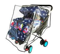 Protector impermeable para cochecito de bebé de tamaño universal, Side by Side