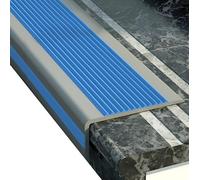 Protector impermeable para escaleras Nez de Marche, 50 x 20 mm, L-Sd, perfil de PVC autoadhesivo (azul, 1000 cm), antideslizante y seguro
