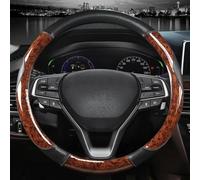 Protector Interior De Cuero Antideslizante para Volante Coche Cubierta Protectora Elegante para Honda CRV XRV para Accord 10th 2016~2021(Coffee)