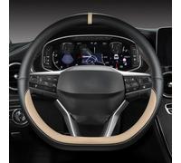 Protector Interior para Volante De Coche Accesorios Cuero para Asiento para Ateca FR 2017 2018 2019 2020 para Leon ST(Beige)