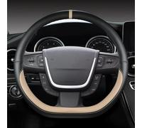Protector Interior para Volante De Coche Cubierta Protectora Antideslizante para Embellecedor para Peugeot 508 SW 2011 2012-2018 Fácil de Instalar(Beige)